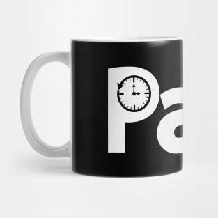 Past going to the past typography design Mug